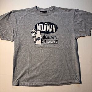 Vtg Sonoma Jean Company Milkman Delivers Y2K Humor Comedy T-shirt XL